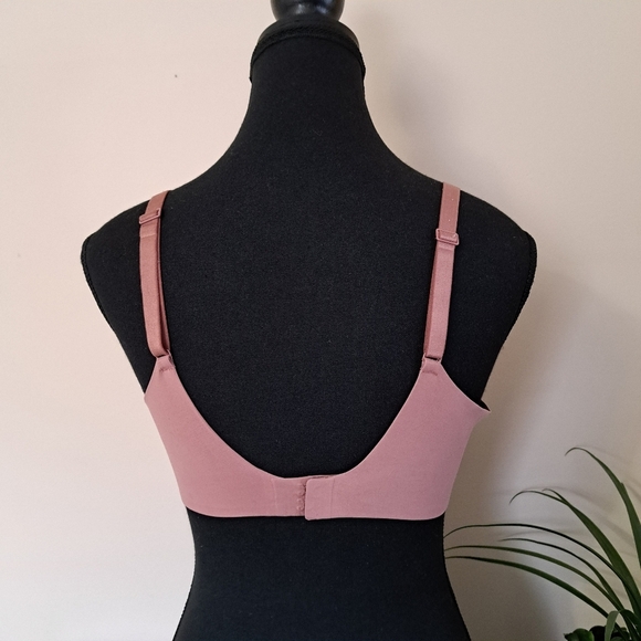 Aerie Real Free Bra 34C Women's Full Converage Bra Rose Pink/Brown - Picture 3 of 8